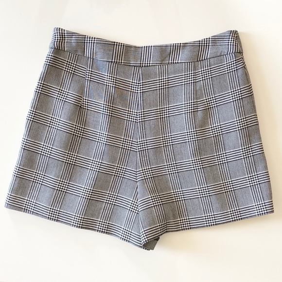 Zara Grey Plaid Skirt Skort Shorts Size XS EUC! - Picture 6 of 10